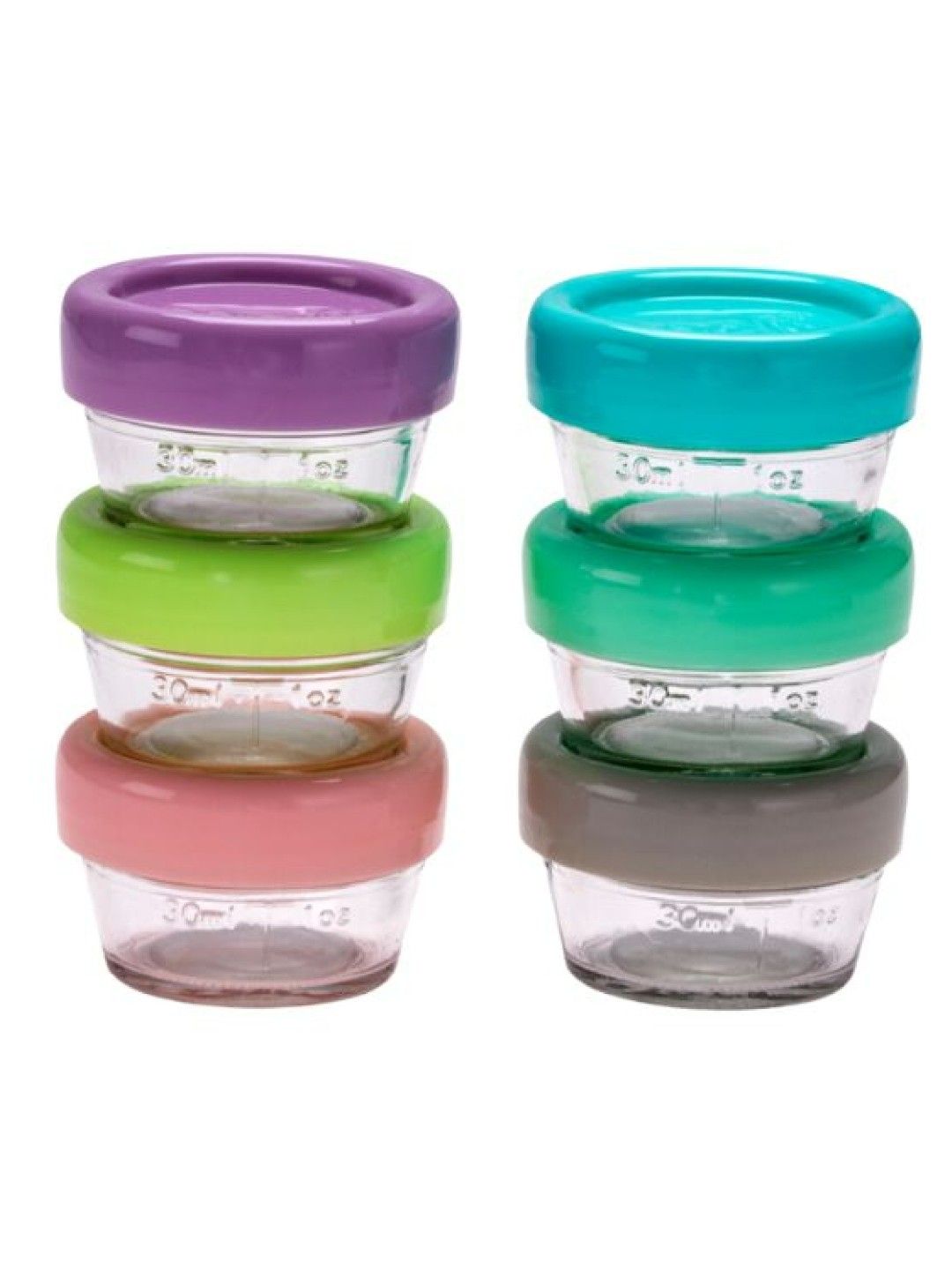Melii Baby Glass Food Container 6pc set (2oz) edamama